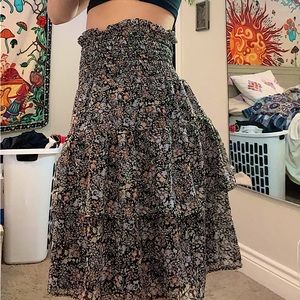 mini ruffled skirt